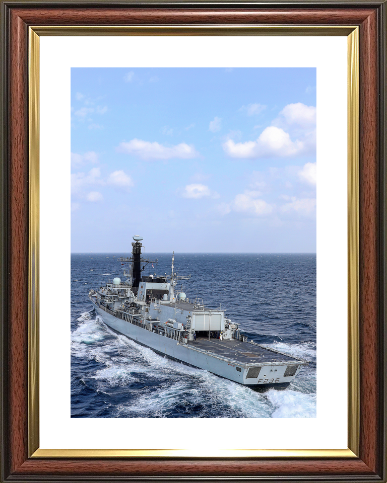 HMS Montrose F236 Type 23 Frigate January 2020 Port Quarter View Photo Print - Posters, Prints, & Visual Artwork - by Hampshire Prints (image 8 of 9)