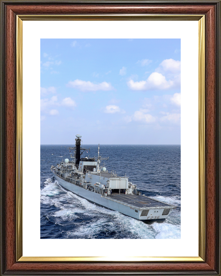 HMS Montrose F236 Type 23 Frigate January 2020 Port Quarter View Photo Print - Posters, Prints, & Visual Artwork - by Hampshire Prints (image 8 of 9)