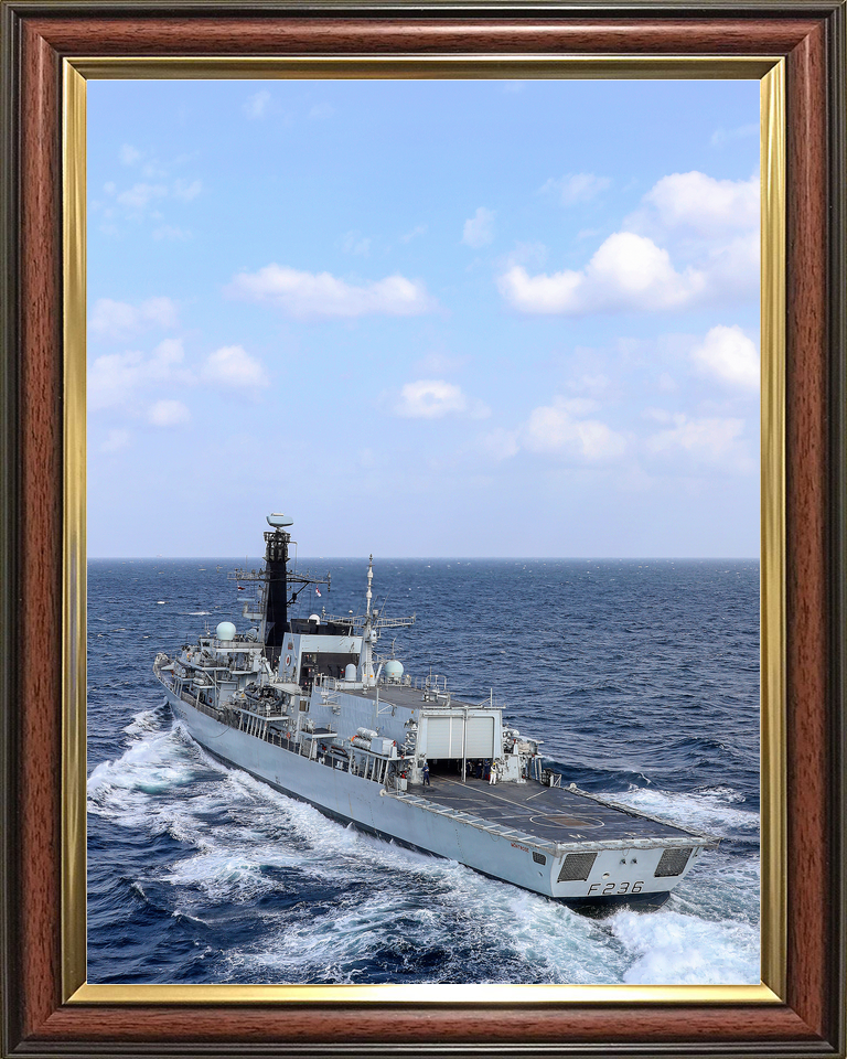 HMS Montrose F236 Type 23 Frigate January 2020 Port Quarter View Photo Print - Posters, Prints, & Visual Artwork - by Hampshire Prints (image 9 of 9)