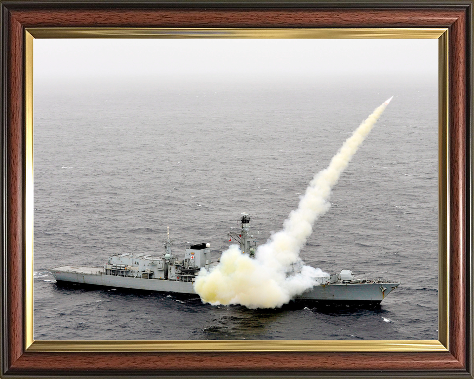 HMS Montrose F236 Type 23 Frigate April 2013 Fires Harpoon Photo Print - Posters, Prints, & Visual Artwork - by Hampshire Prints (image 9 of 9)