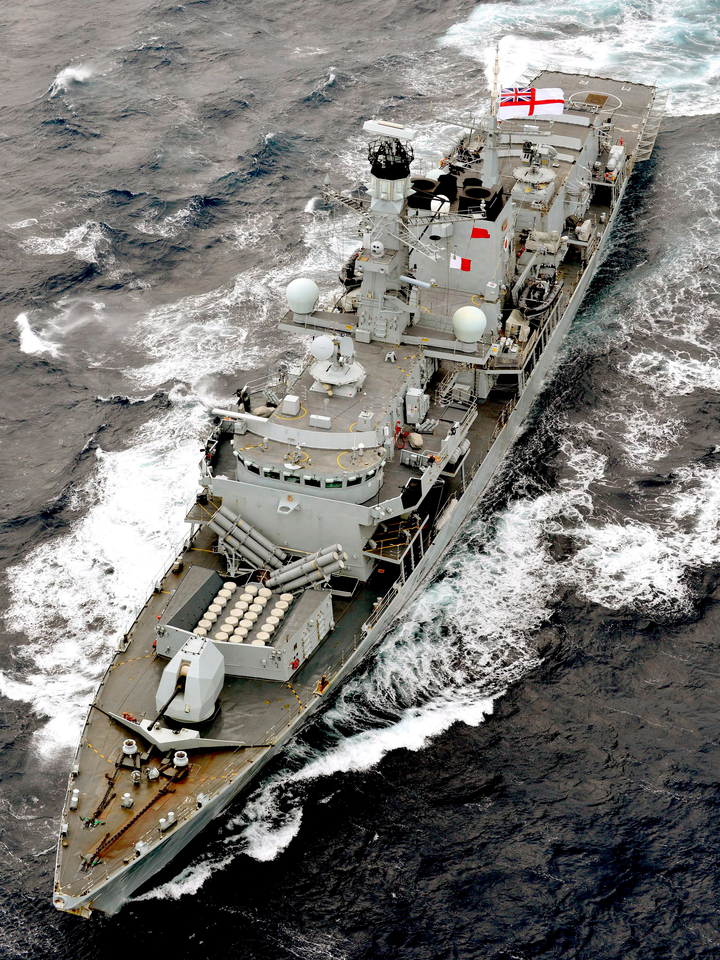 HMS Montrose F236 Type 23 Frigate April 2013 From the Air Photo Print - Posters, Prints, & Visual Artwork - by Hampshire Prints (image 1 of 9)