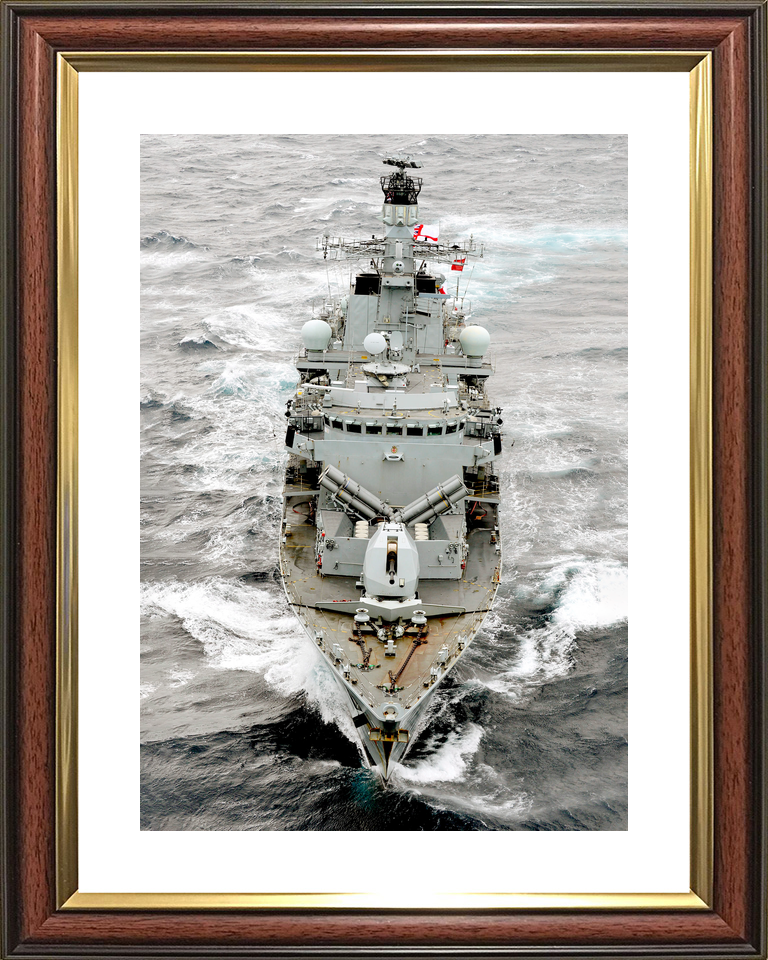 HMS Montrose F236 Type 23 Frigate April 2013 At Sea Bow View Photo Print - Posters, Prints, & Visual Artwork - by Hampshire Prints (image 8 of 9)