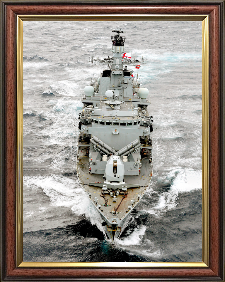 HMS Montrose F236 Type 23 Frigate April 2013 At Sea Bow View Photo Print - Posters, Prints, & Visual Artwork - by Hampshire Prints (image 9 of 9)