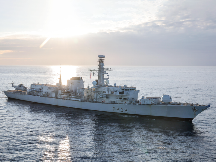 HMS Northumberland F238 Type 23 Frigate March 2022