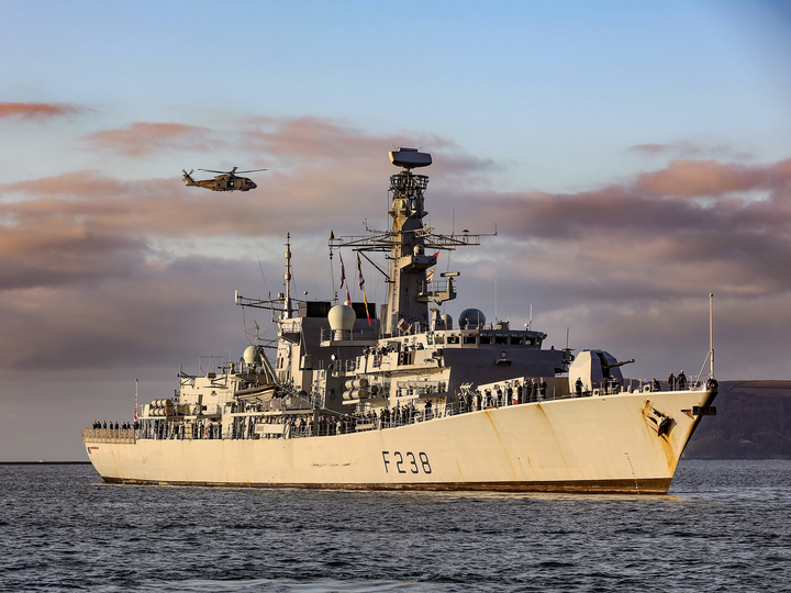 HMS Northumberland F238 Type 23 Frigate December 2019 Photo Print - Posters, Prints, & Visual Artwork - by Hampshire Prints (image 1 of 9)