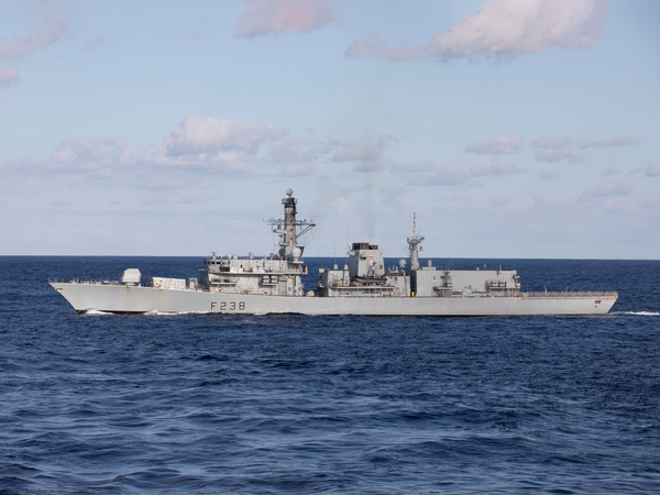 HMS Northumberland F238 Type 23 Frigate September 2019 Port Beam View