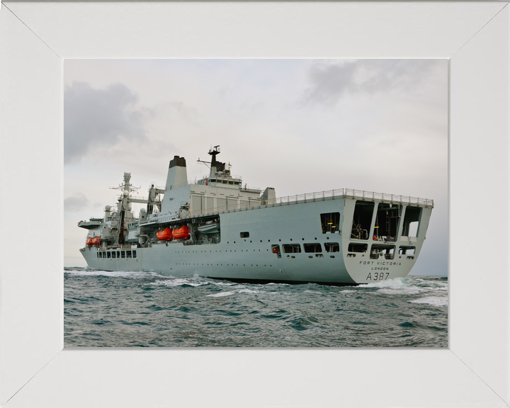 RFA Fort Victoria A387 Fort Class Tanker Port Quarter View