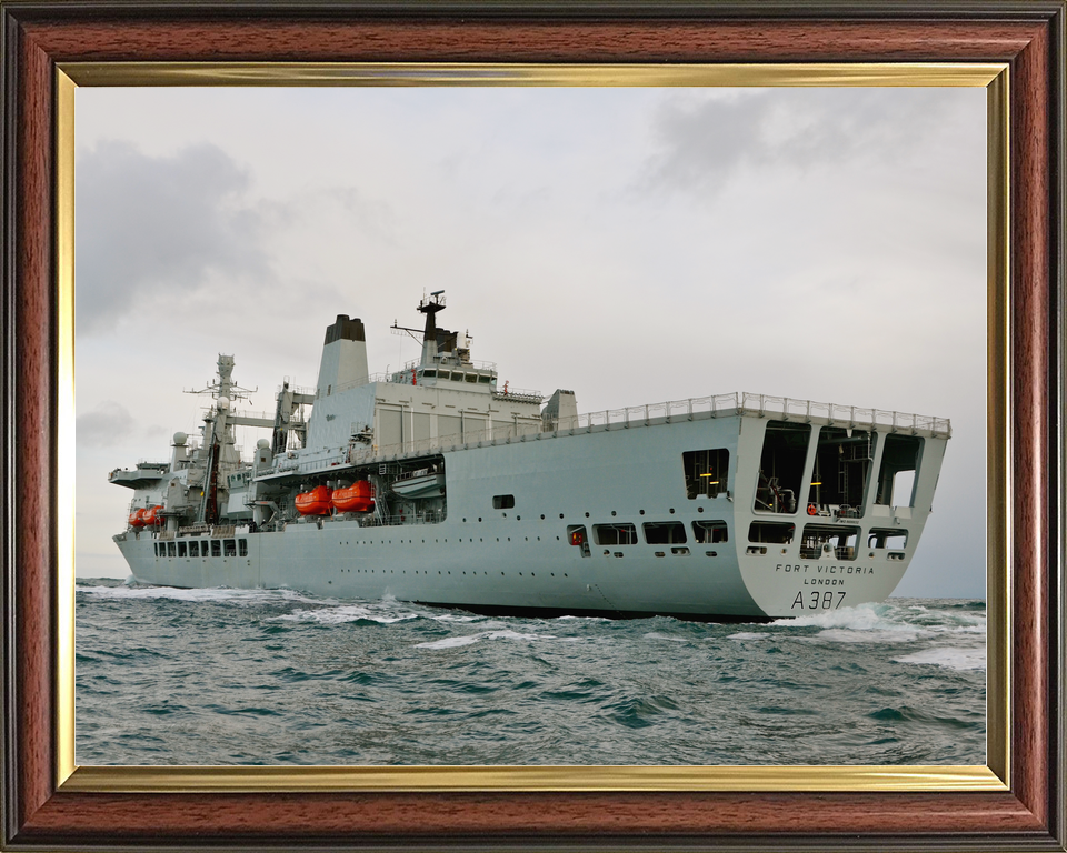 RFA Fort Victoria A387 Fort Class Tanker Port Quarter View