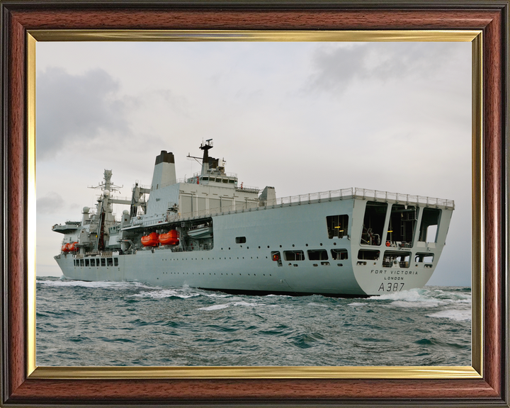 RFA Fort Victoria A387 Fort Class Tanker Port Quarter View