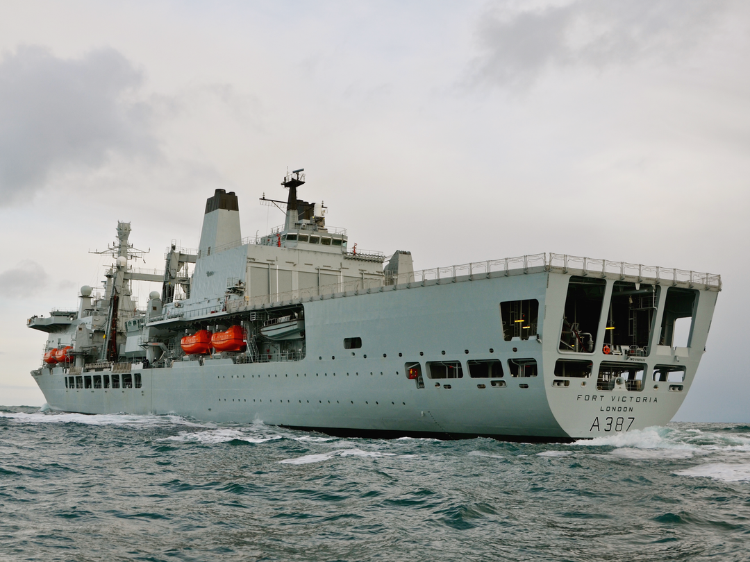 RFA Fort Victoria A387 Fort Class Tanker Port Quarter View Photo Print - Posters, Prints, & Visual Artwork - by Hampshire Prints (image 1 of 9)