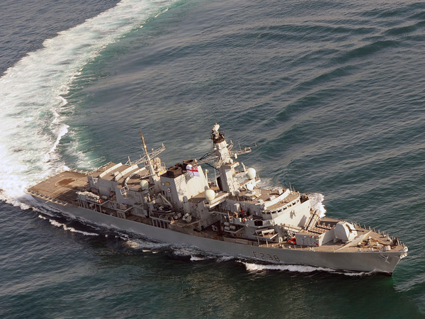 HMS Northumberland F238 Type 23 Frigate February 2013