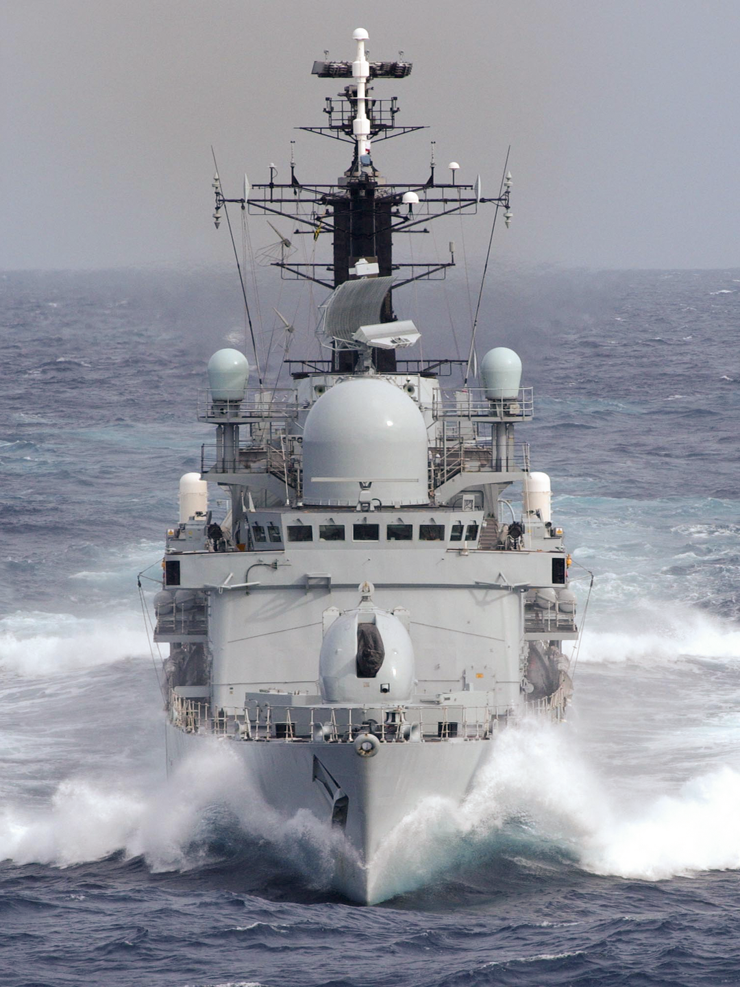 HMS Nottingham D91 Type 42 Destroyer September 2004 Low Bow View Photo Print - Posters, Prints, & Visual Artwork - by Hampshire Prints (image 1 of 9)