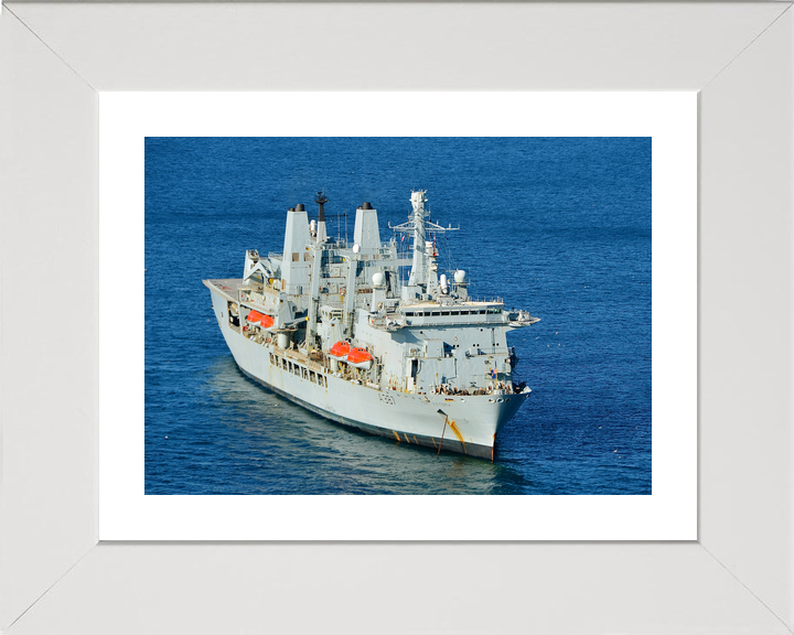 RFA Fort Victoria A387 Fort Class Tanker Sat at Anchor