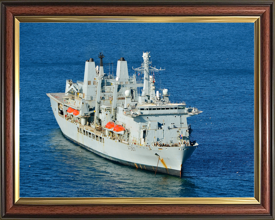 RFA Fort Victoria A387 Fort Class Tanker Sat at Anchor