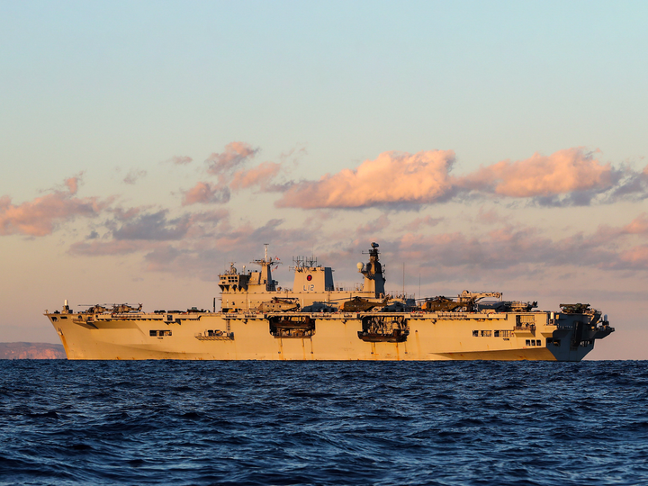 HMS Ocean L12 Landing Platform Helicopter November 2017 Photo Print - Posters, Prints, & Visual Artwork - by Hampshire Prints (image 1 of 9)