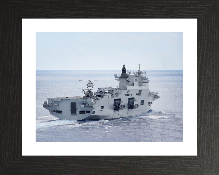 HMS Ocean L12 Landing Platform Helicopter September 2017 Starboard Quarter View Photo Print - Posters, Prints, & Visual Artwork - by Hampshire Prints (image 2 of 9)