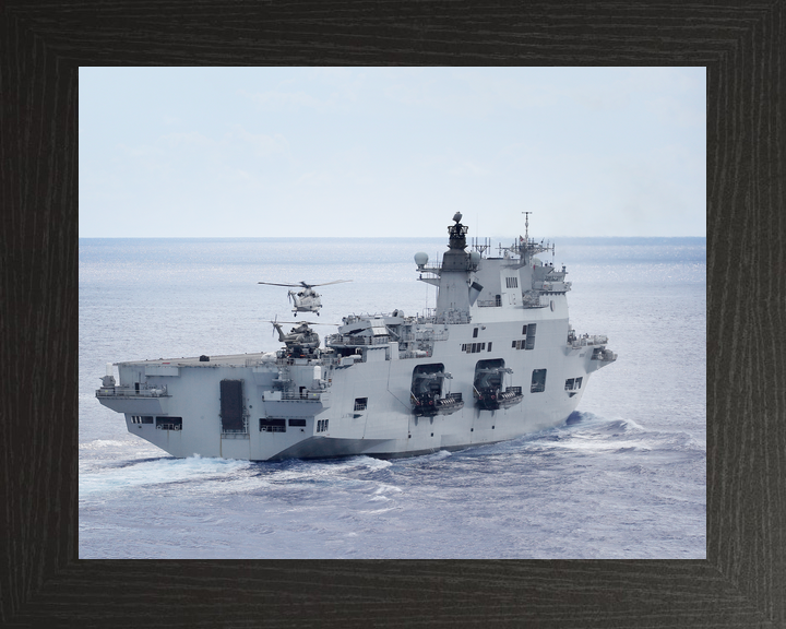HMS Ocean L12 Landing Platform Helicopter September 2017 Starboard Quarter View Photo Print - Posters, Prints, & Visual Artwork - by Hampshire Prints (image 3 of 9)