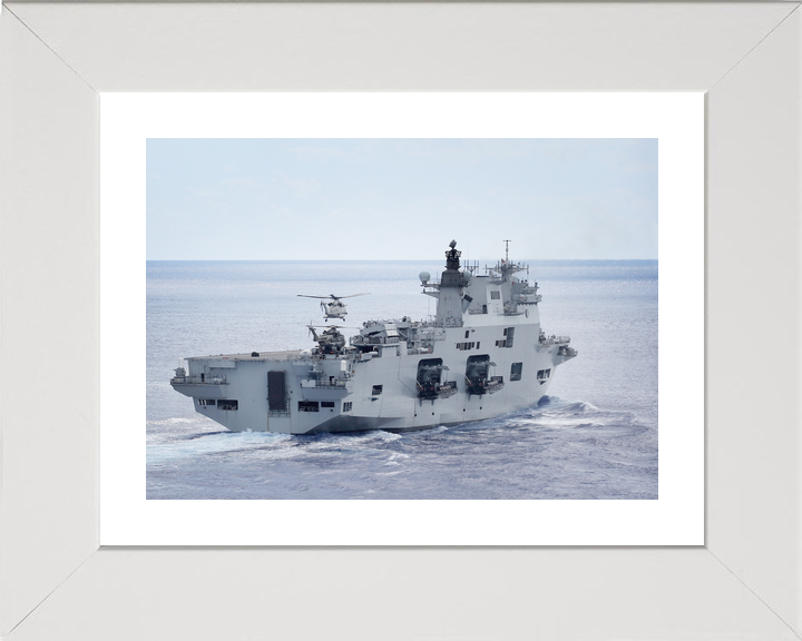 HMS Ocean L12 Landing Platform Helicopter September 2017 Starboard Quarter View Photo Print - Posters, Prints, & Visual Artwork - by Hampshire Prints (image 4 of 9)