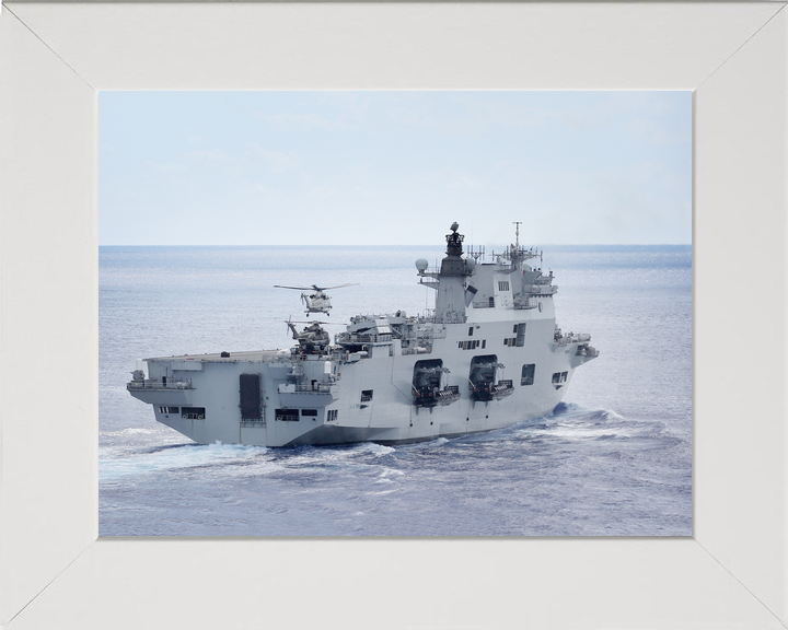 HMS Ocean L12 Landing Platform Helicopter September 2017 Starboard Quarter View Photo Print - Posters, Prints, & Visual Artwork - by Hampshire Prints (image 5 of 9)