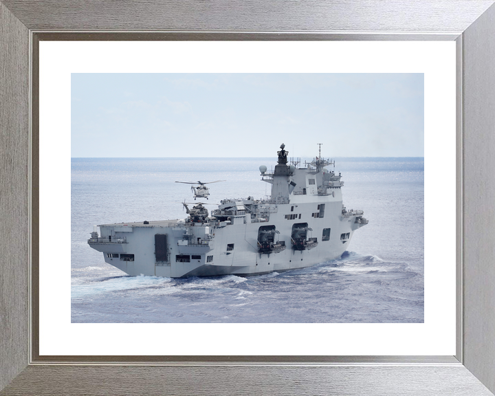 HMS Ocean L12 Landing Platform Helicopter September 2017 Starboard Quarter View Photo Print - Posters, Prints, & Visual Artwork - by Hampshire Prints (image 6 of 9)