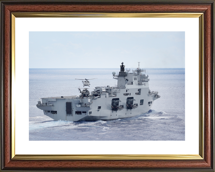 HMS Ocean L12 Landing Platform Helicopter September 2017 Starboard Quarter View Photo Print - Posters, Prints, & Visual Artwork - by Hampshire Prints (image 8 of 9)