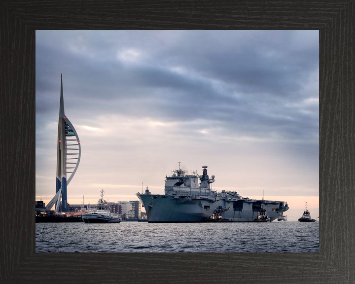 HMS Ocean L12 Landing Platform Helicopter February 2018 Photo Print - Posters, Prints, & Visual Artwork - by Hampshire Prints (image 3 of 9)