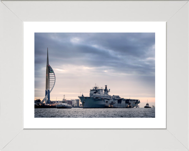 HMS Ocean L12 Landing Platform Helicopter February 2018 Photo Print - Posters, Prints, & Visual Artwork - by Hampshire Prints (image 4 of 9)