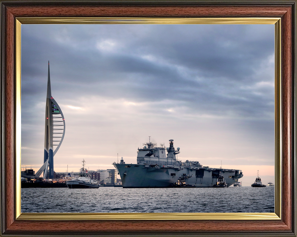 HMS Ocean L12 Landing Platform Helicopter February 2018 Photo Print - Posters, Prints, & Visual Artwork - by Hampshire Prints (image 9 of 9)