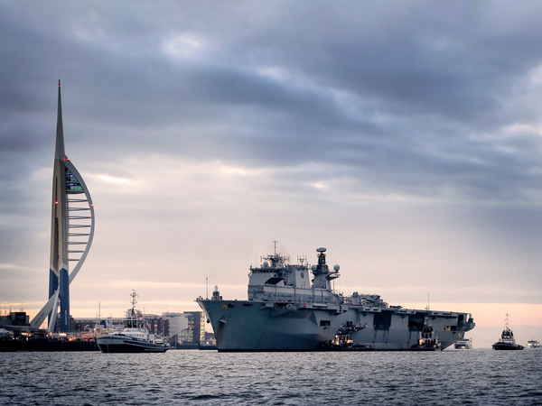 HMS Ocean L12 Landing Platform Helicopter February 2018