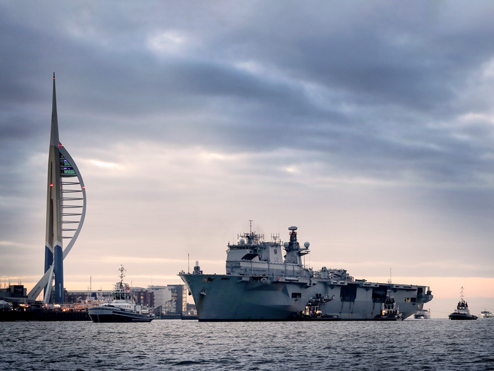 HMS Ocean L12 Landing Platform Helicopter February 2018 Photo Print - Posters, Prints, & Visual Artwork - by Hampshire Prints (image 1 of 9)