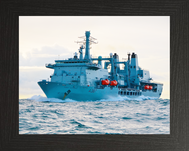 RFA Fort Victoria A387 Fort Class Tanker February 2015 At Sea