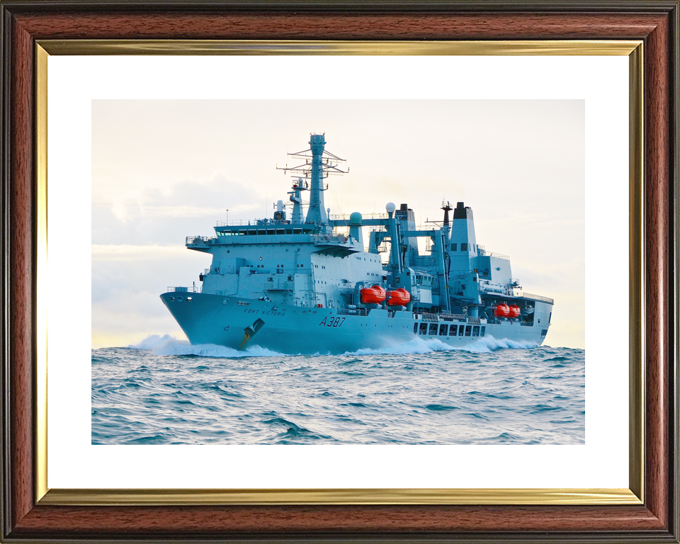 RFA Fort Victoria A387 Fort Class Tanker February 2015 At Sea