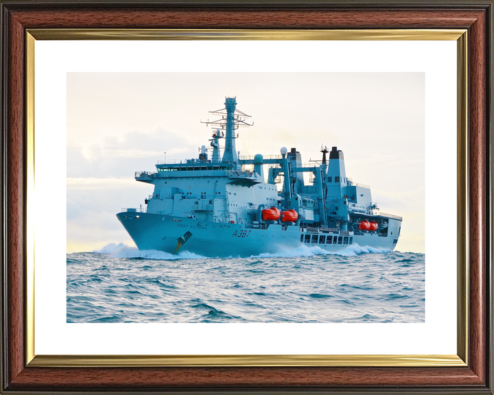RFA Fort Victoria A387 Fort Class Tanker February 2015 At Sea