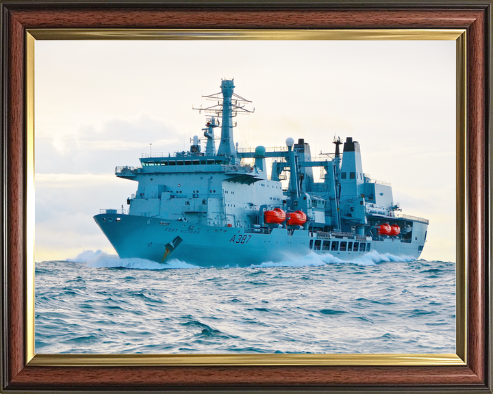 RFA Fort Victoria A387 Fort Class Tanker February 2015 At Sea