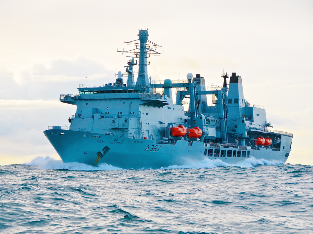RFA Fort Victoria A387 Fort Class Tanker February 2015 At Sea Photo Print - Posters, Prints, & Visual Artwork - by Hampshire Prints (image 1 of 9)