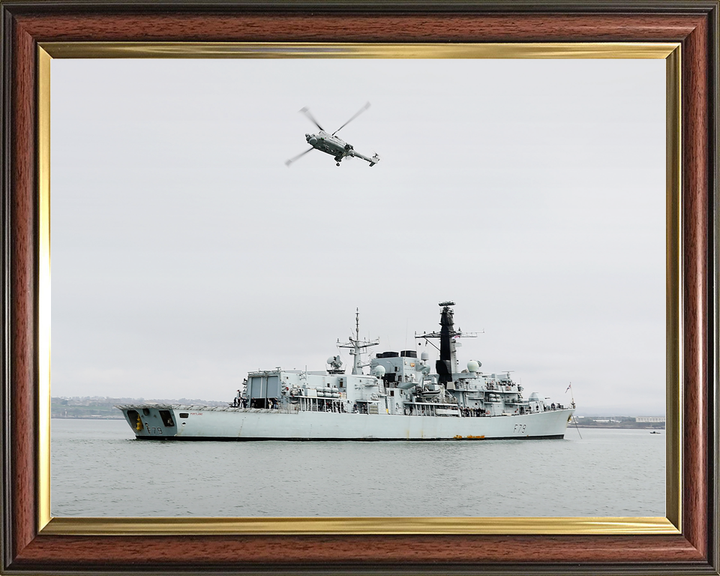 HMS Portland F79 Type 23 Frigate March 2017 At Anchor Photo Print - Posters, Prints, & Visual Artwork - by Hampshire Prints (image 9 of 9)