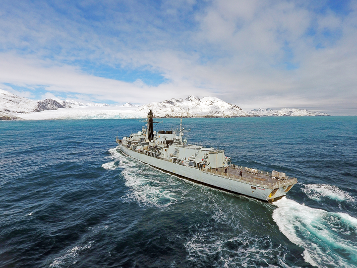 HMS Portland F79 Type 23 Frigate January 2017 Photo Print - Posters, Prints, & Visual Artwork - by Hampshire Prints (image 1 of 9)
