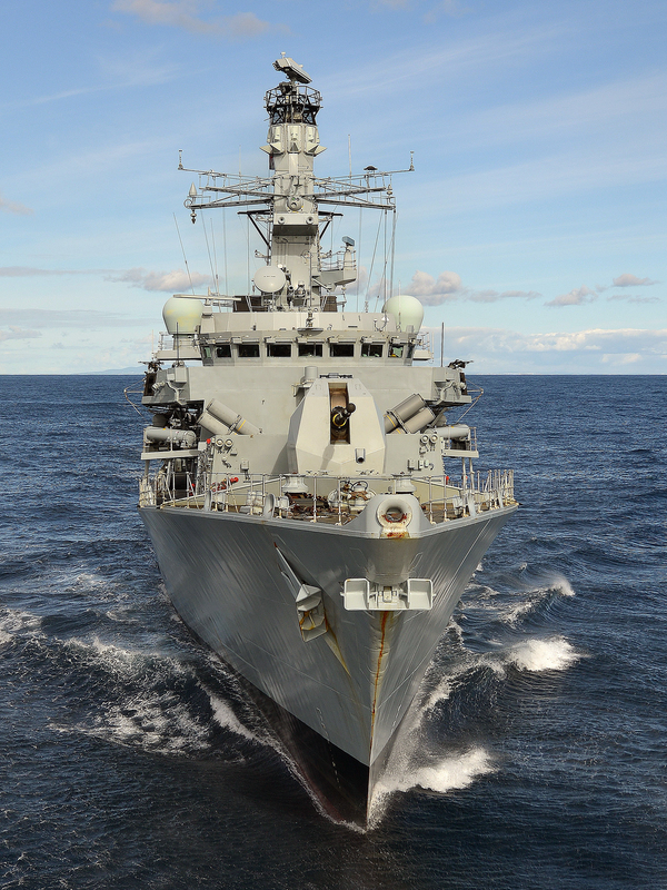 HMS Portland F79 Type 23 Frigate January 2014
