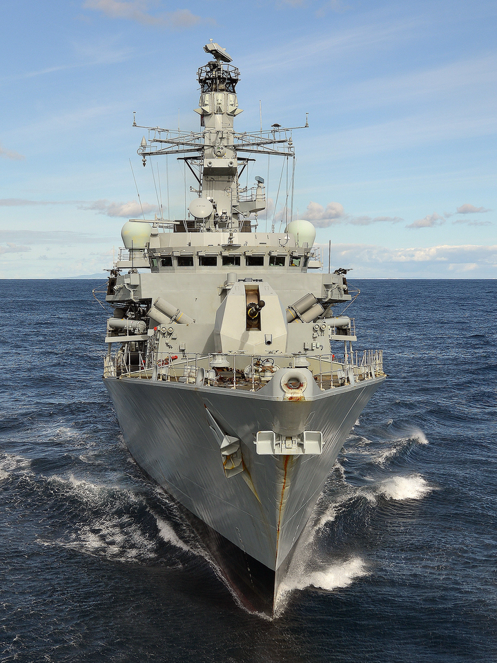 HMS Portland F79 Type 23 Frigate January 2014 Photo Print - Posters, Prints, & Visual Artwork - by Hampshire Prints (image 1 of 9)