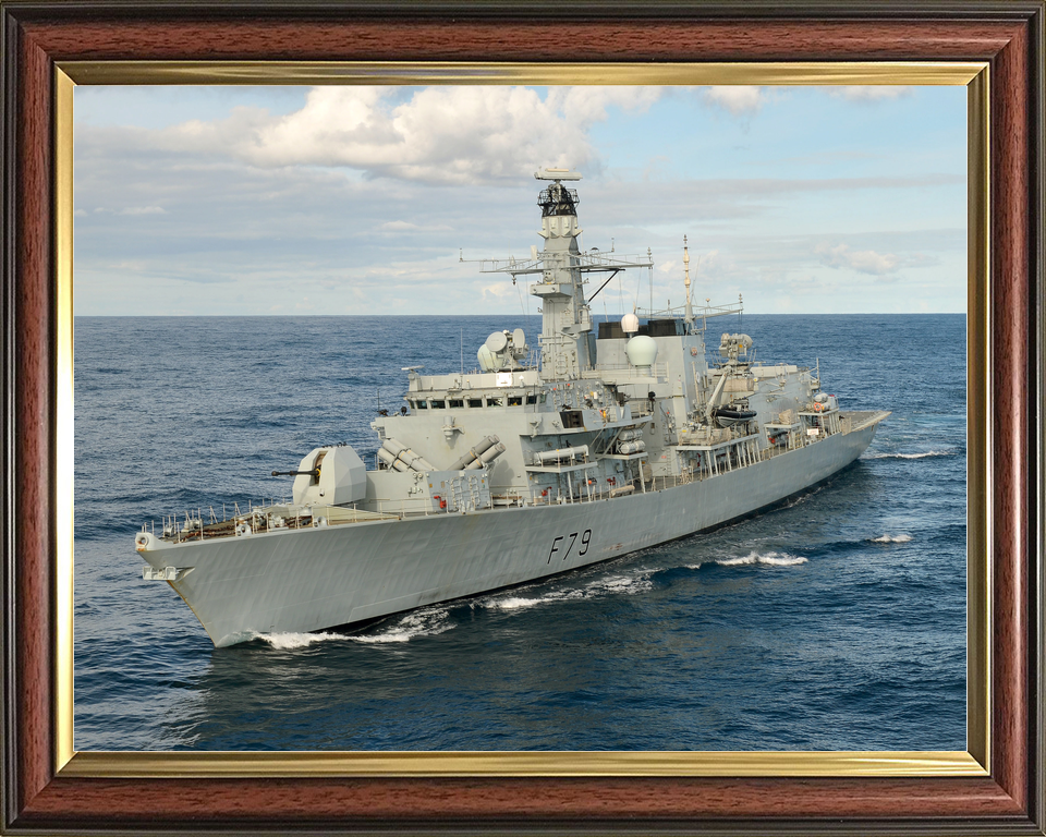 HMS Portland F79 Type 23 Frigate March 2024 Port Bow View At Sea Photo Print - Posters, Prints, & Visual Artwork - by Hampshire Prints (image 9 of 9)