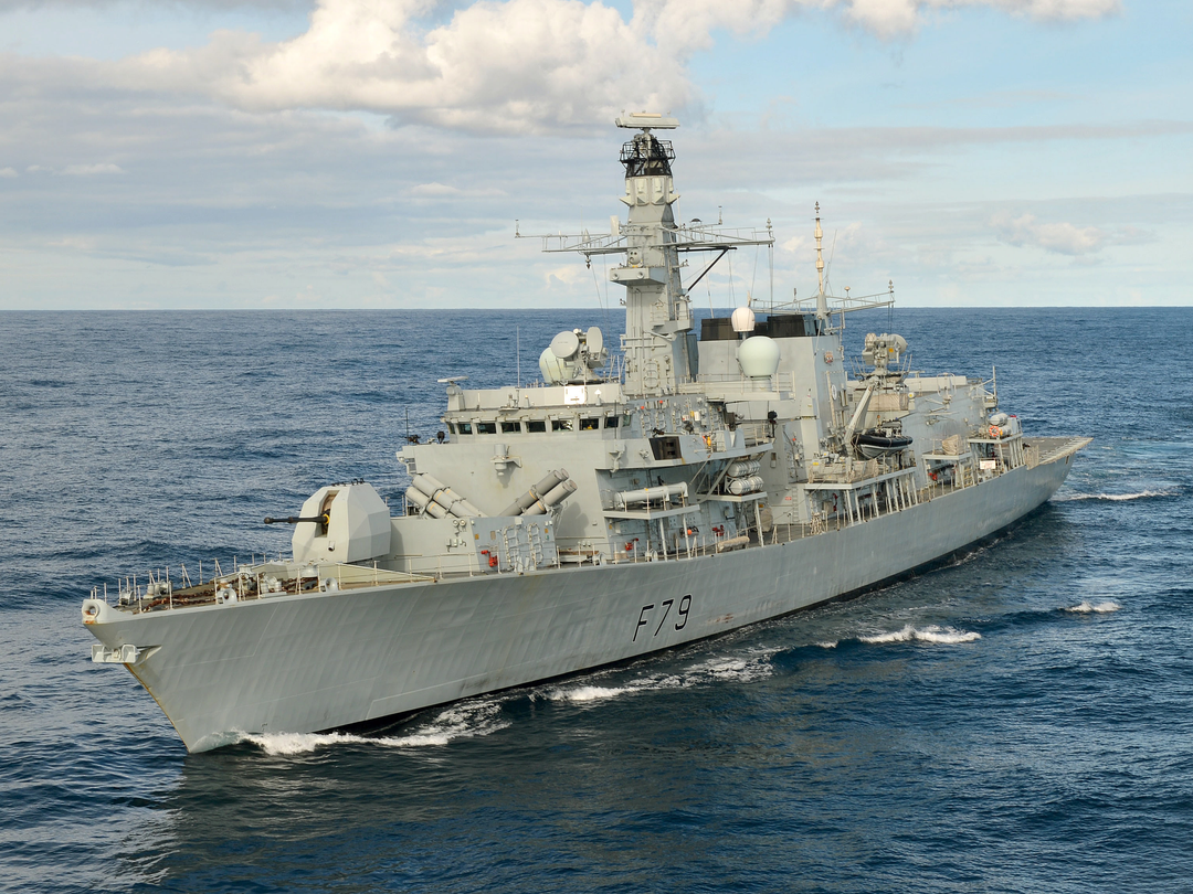 HMS Portland F79 Type 23 Frigate March 2024 Port Bow View At Sea Photo Print - Posters, Prints, & Visual Artwork - by Hampshire Prints (image 1 of 9)