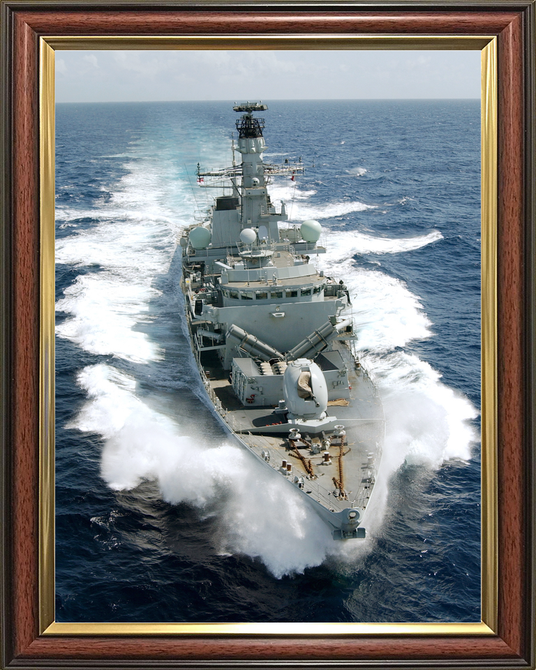 HMS Portland F79 Type 23 Frigate April 2005 High Port Bow View Photo Print - Posters, Prints, & Visual Artwork - by Hampshire Prints (image 9 of 9)