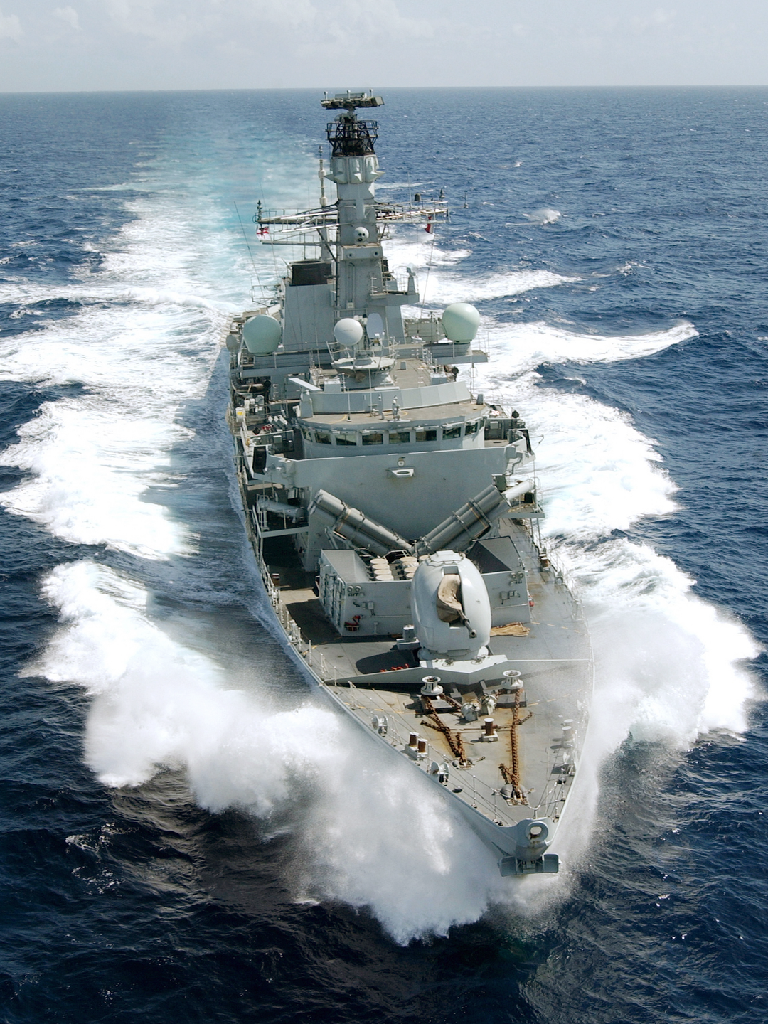 HMS Portland F79 Type 23 Frigate April 2005 High Port Bow View Photo Print - Posters, Prints, & Visual Artwork - by Hampshire Prints (image 1 of 9)