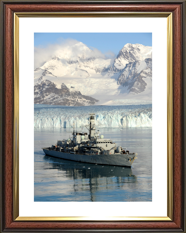 HMS Portland F79 Type 23 Frigate July 2010 Port Bow Reflections Photo Print - Posters, Prints, & Visual Artwork - by Hampshire Prints (image 8 of 9)