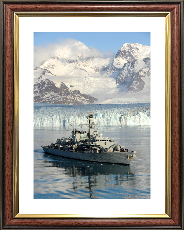 HMS Portland F79 Type 23 Frigate July 2010 Port Bow Reflections Photo Print - Posters, Prints, & Visual Artwork - by Hampshire Prints (image 8 of 9)