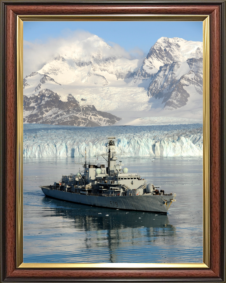 HMS Portland F79 Type 23 Frigate July 2010 Port Bow Reflections Photo Print - Posters, Prints, & Visual Artwork - by Hampshire Prints (image 9 of 9)