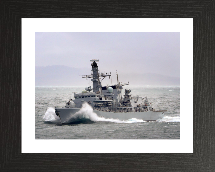 HMS Portland F79 Type 23 Frigate December 2016 Breaking Waves Photo Print - Posters, Prints, & Visual Artwork - by Hampshire Prints (image 2 of 9)