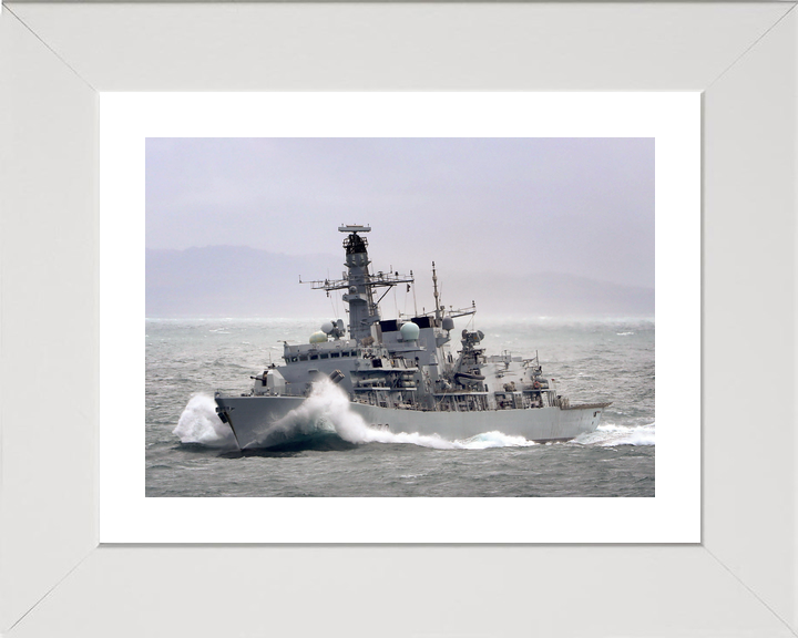 HMS Portland F79 Type 23 Frigate December 2016 Breaking Waves Photo Print - Posters, Prints, & Visual Artwork - by Hampshire Prints (image 4 of 9)