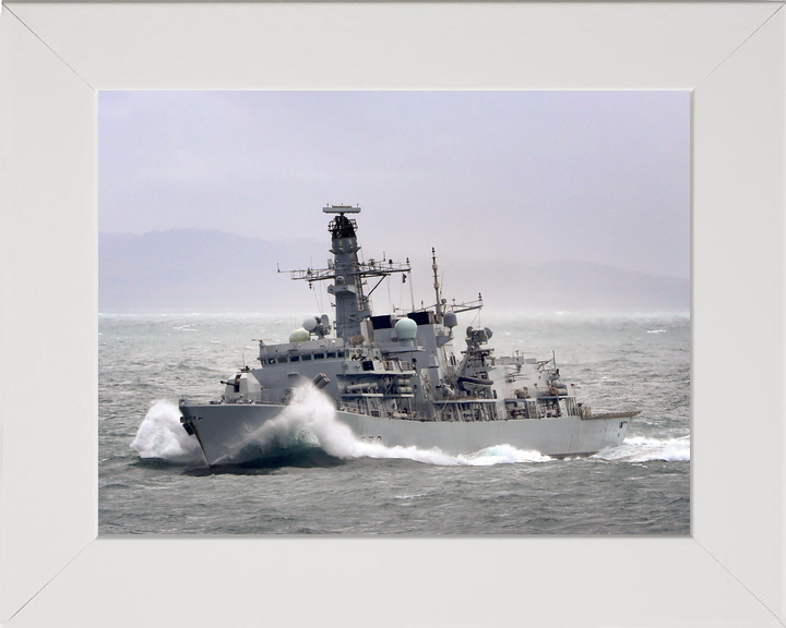 HMS Portland F79 Type 23 Frigate December 2016 Breaking Waves Photo Print - Posters, Prints, & Visual Artwork - by Hampshire Prints (image 5 of 9)