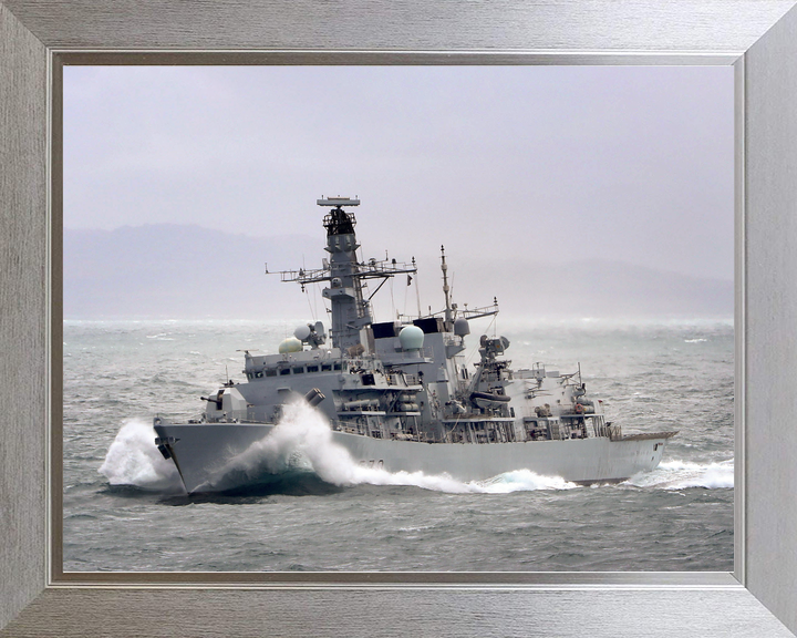 HMS Portland F79 Type 23 Frigate December 2016 Breaking Waves Photo Print - Posters, Prints, & Visual Artwork - by Hampshire Prints (image 7 of 9)